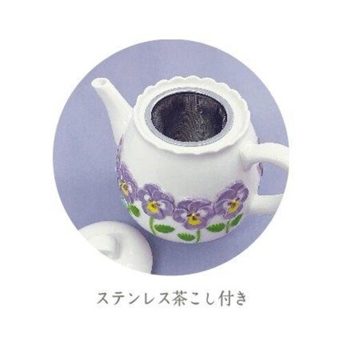 ティーポット 600ml パンジー