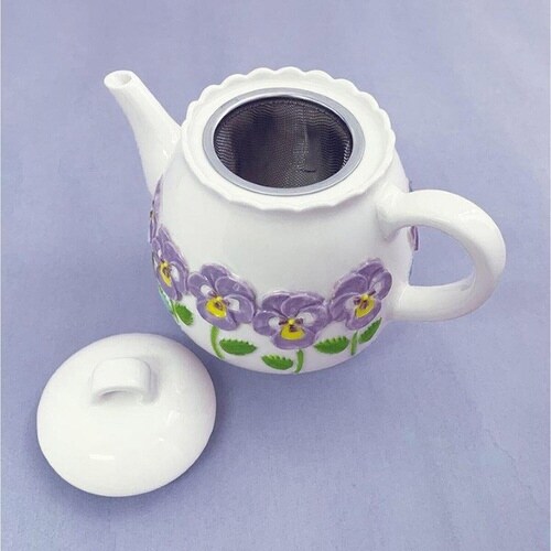 ティーポット 600ml パンジー