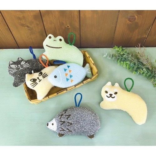 スポンジ キラキラおそうじスポンジ ハリネズミ