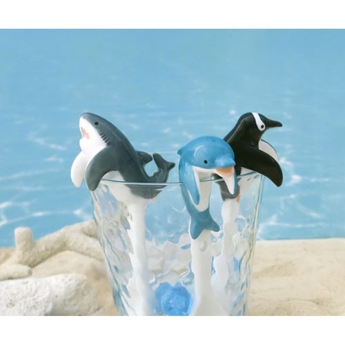 スプーン 11cm るんるんまりん 陶器 ペンギン