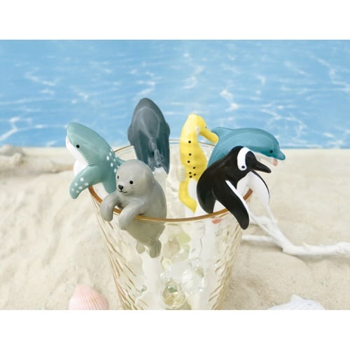 スプーン 11cm るんるんまりん 陶器 ペンギン