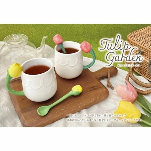 ティースプーン 13cm チューリップ ピンク