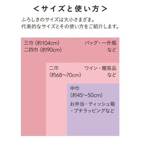 風呂敷 モダンガール 70cm 綿100% 梅