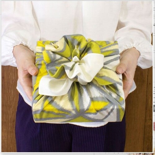 風呂敷 モダンガール 70cm 綿100% 麻の葉