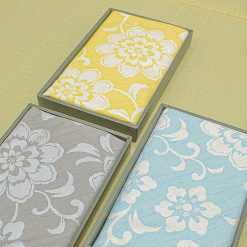 風呂敷 大判 145cm 着物包み 花唐草 グレー