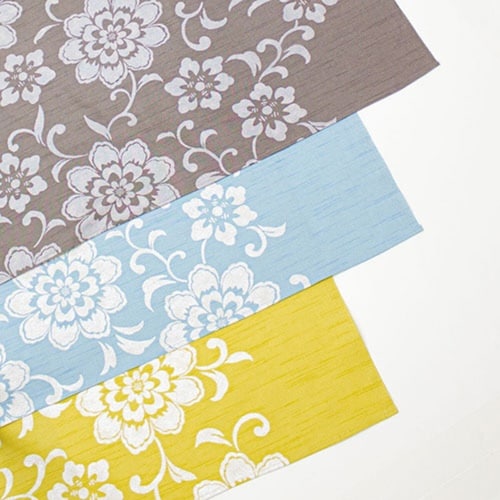 風呂敷 大判 145cm 着物包み 花唐草 グレー