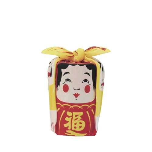 風呂敷 中巾 チーフ だるま アカ 48cm