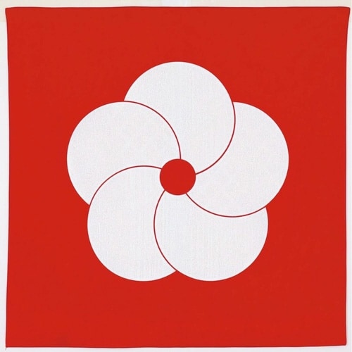 風呂敷 エコバッグ 70cm 中判 二巾 赤