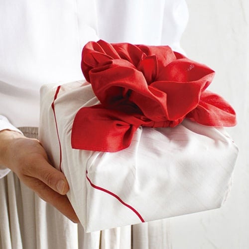 風呂敷 エコバッグ 70cm 中判 二巾 赤