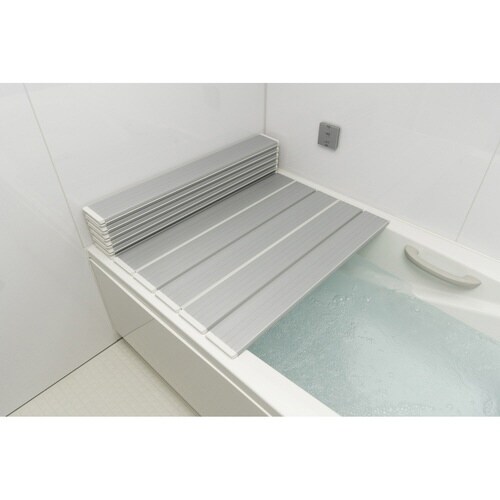 風呂ふた 折りたたみ 抗菌 メタリックシルバー