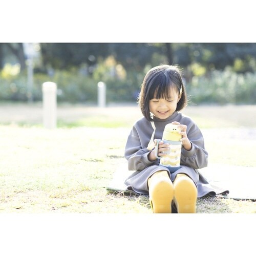 水筒 2WAYコップ&ダイレクトボトル イエロー