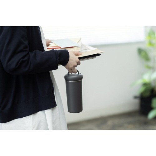 水筒 400ml タンブラーボトル ダークグレー