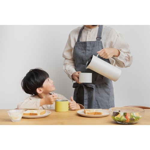 卓上ポット 1L 保温 保冷 ホワイト