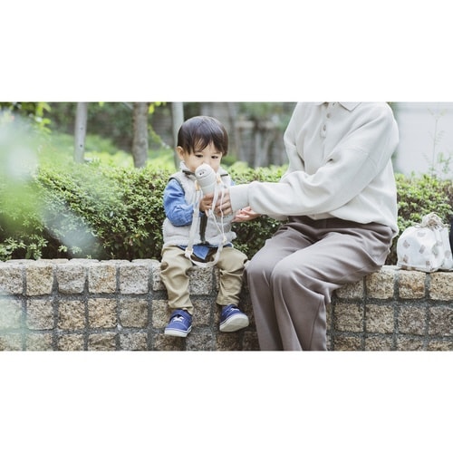 ベビー水筒 食洗機対応 ストローボトル グレー