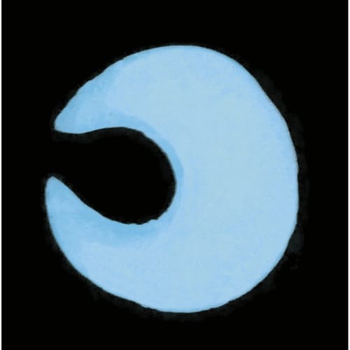 ねんど 蓄光 かみねんど ブルー