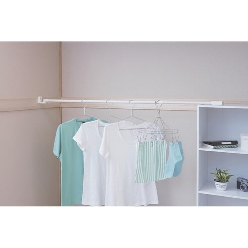 物干し 室内 どこでも伸縮ポール S