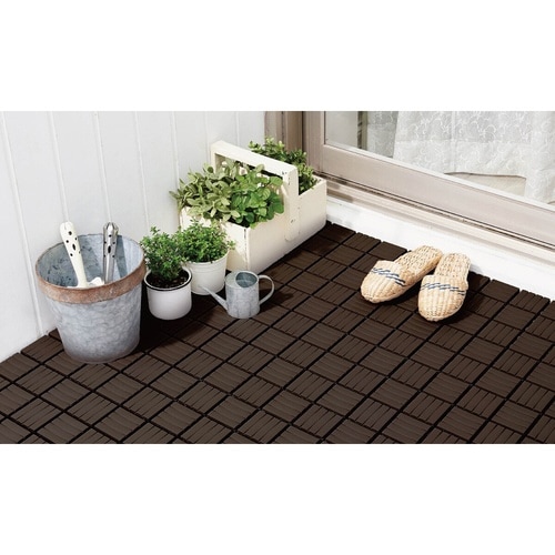 ジョイントマット 30×30cm ダークブラウン