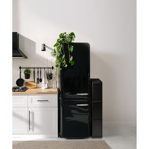 ゴミ箱 42L 3段 幅17cm ブラック