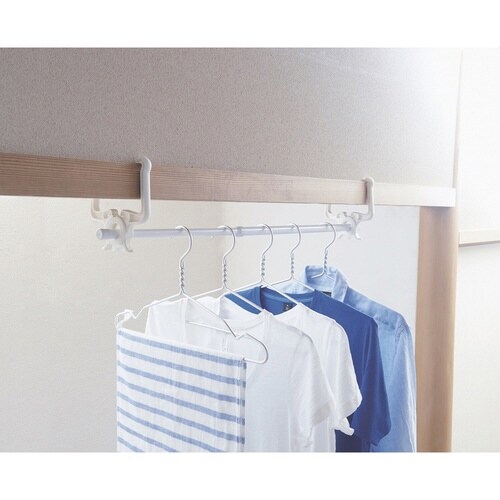 部屋干し はさんでフック ポール付 フック