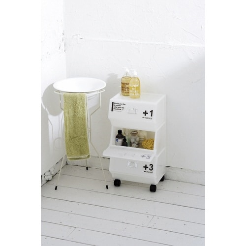 ラック 3段 プラスチック ホワイト