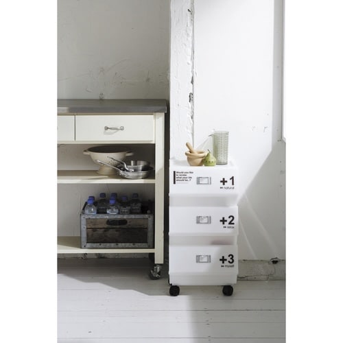 ラック 3段 プラスチック ホワイト