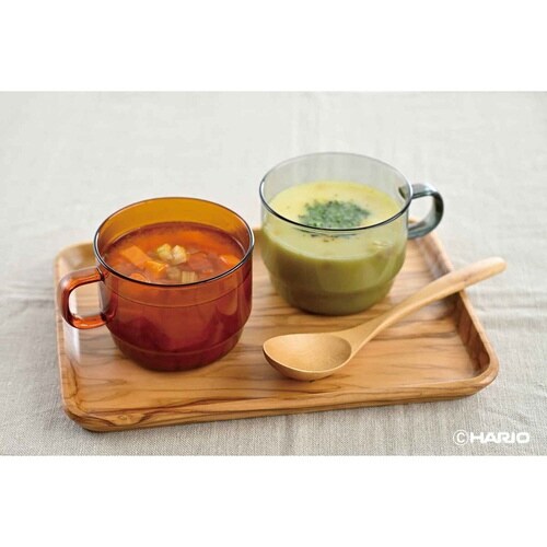 ハリオ マグカップ スタッキング アンバー