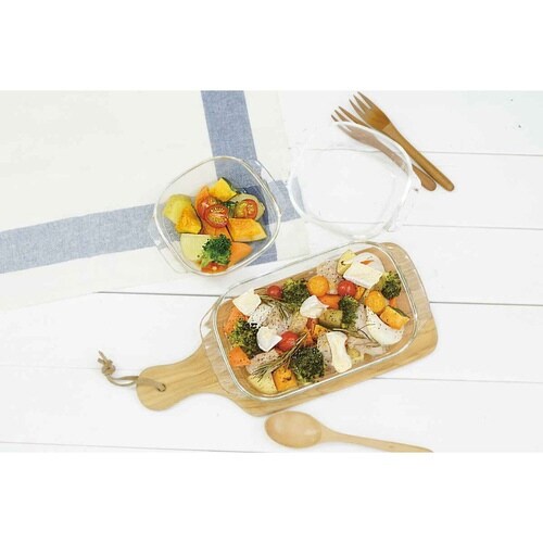 ハリオ トースター皿 耐熱ガラス 3個入り