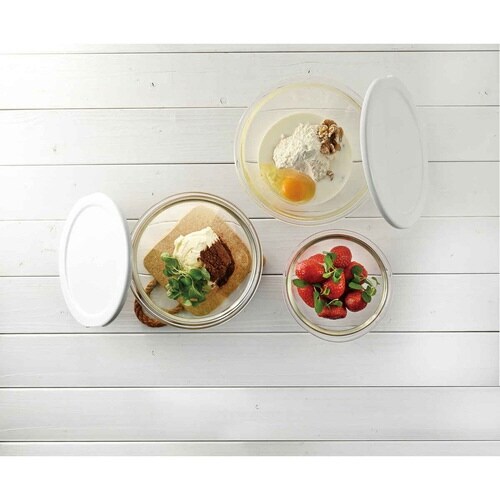 ハリオ 耐熱ガラス製ボウル 3個セット