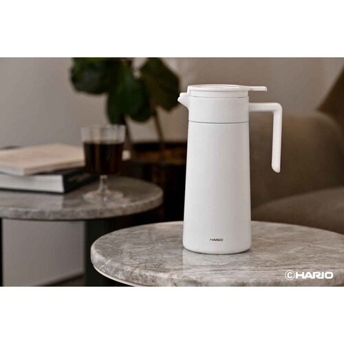 ハリオ ポット 800ml 魔法瓶 保温 ホワイト