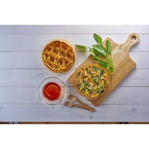 ハリオ パイ皿 20cm 耐熱ガラス 2枚入り