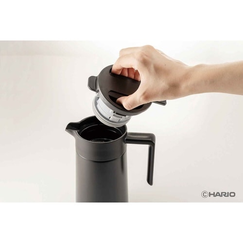 ハリオ ポット 600ml 魔法瓶 保温 ブラック