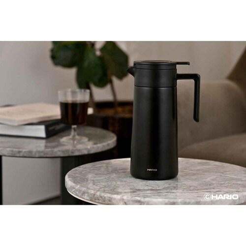 ハリオ ポット 800ml 魔法瓶 保温 ブラック