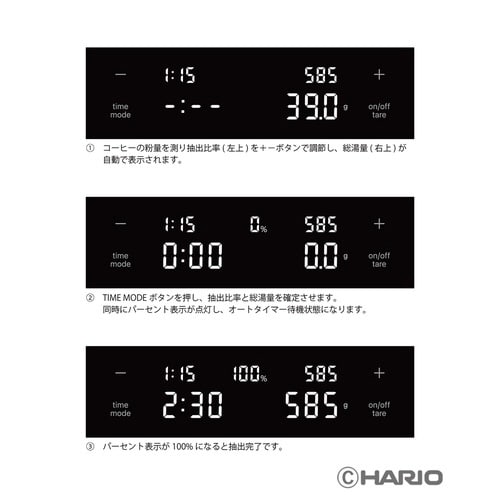 ハリオ コーヒースケール Coffee ホワイト