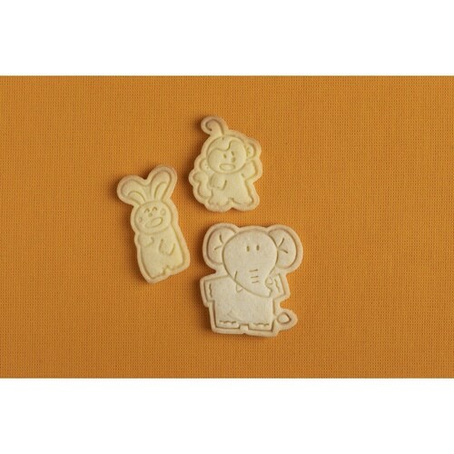 クッキー型 セット ぞう×うさぎ×さる