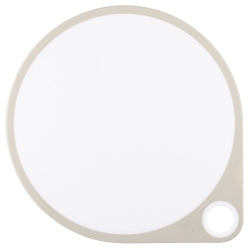 丸いまな板 25cm 耐熱エラストマー ホワイト