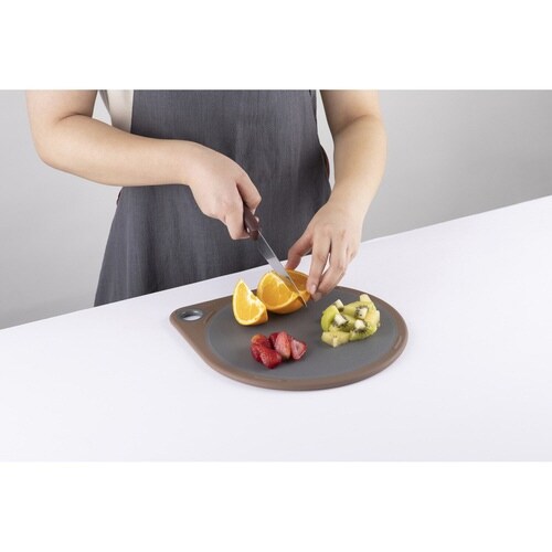 丸いまな板 25cm チャコールグレー