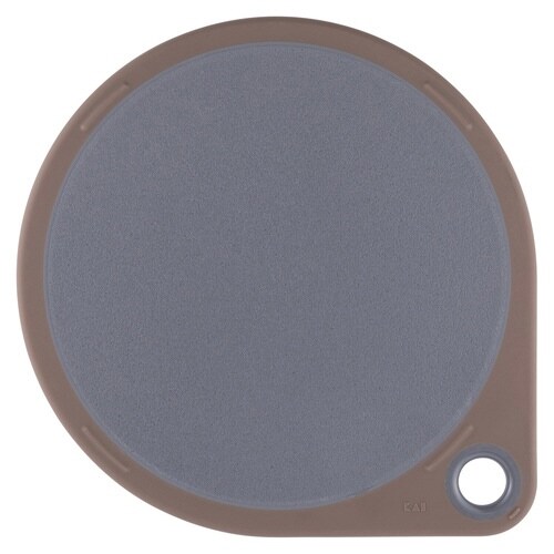 丸いまな板 25cm チャコールグレー