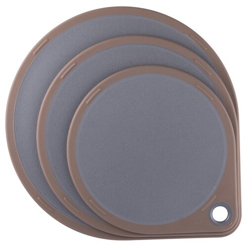 丸いまな板 35cm チャコールグレー