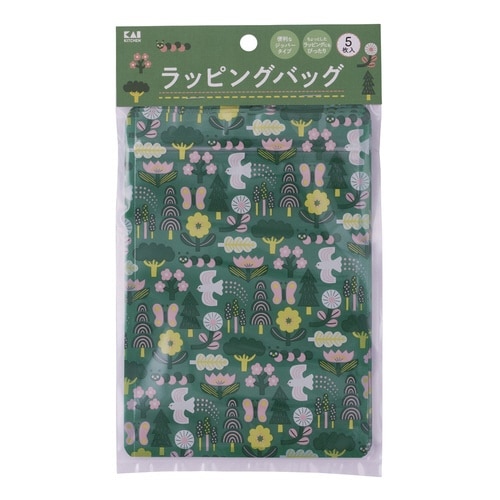 お菓子袋 北欧 プラスチック 5枚入 ナチュラル