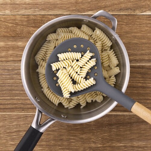 穴あきお玉 kiricon シリコン製 木柄 貝印