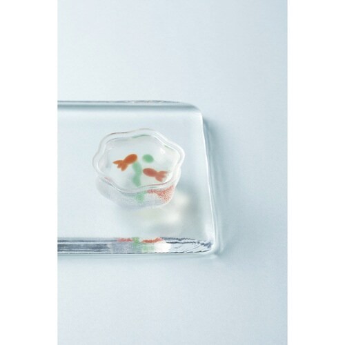 和菓子 型 金魚鉢 金魚 水草 シリコン製 6個取