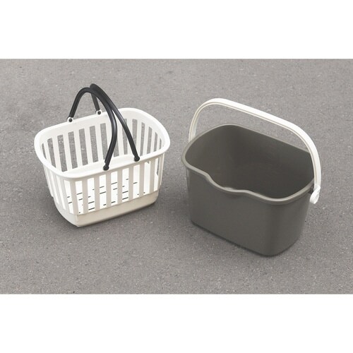 バスケット カーゴバケツ 収納 洗える オリーブ