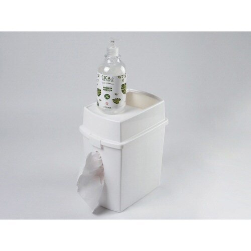 花粉症ゴミ箱 ティッシュケース付き ダストボックス