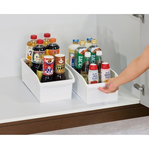 キッチン収納ケース ストックボックス ホワイト