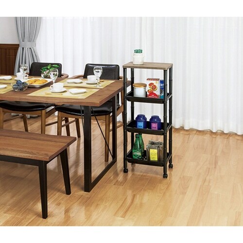 キッチンラック ウッドスタイルラック