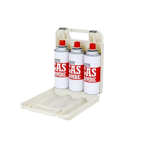 カセットボンベ 収納ケース 3本収納 アイボリー