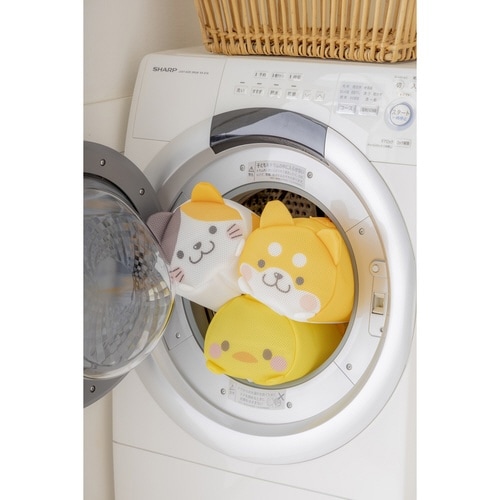 洗濯ネット ぬいぐるみみたいな洗濯ネット シバイヌ