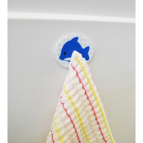 タオル掛け 便利キャッチフック 3個入 イルカ