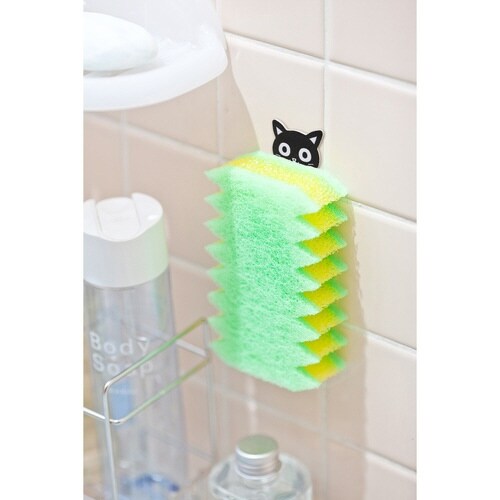 タオル掛け 便利キャッチフック 3個入 ネコ