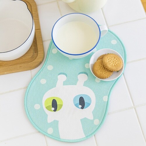 水切りマット 超吸水みずきりマット ねこ シロネコ